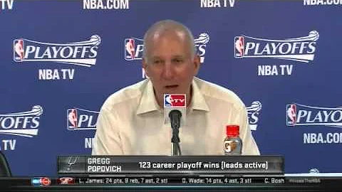 Popovich Post Game on Ginobili