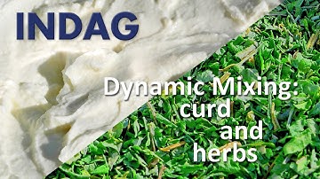 Curd and Herbs Solid-Liquid Inline Mixer, Dynamic Mixing | Quark und Kräuter Fest-Flüssig Mischen