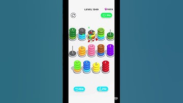 Color Hoop Stack Nivel 1349 - Level 1349 Solved #colorhoopstack