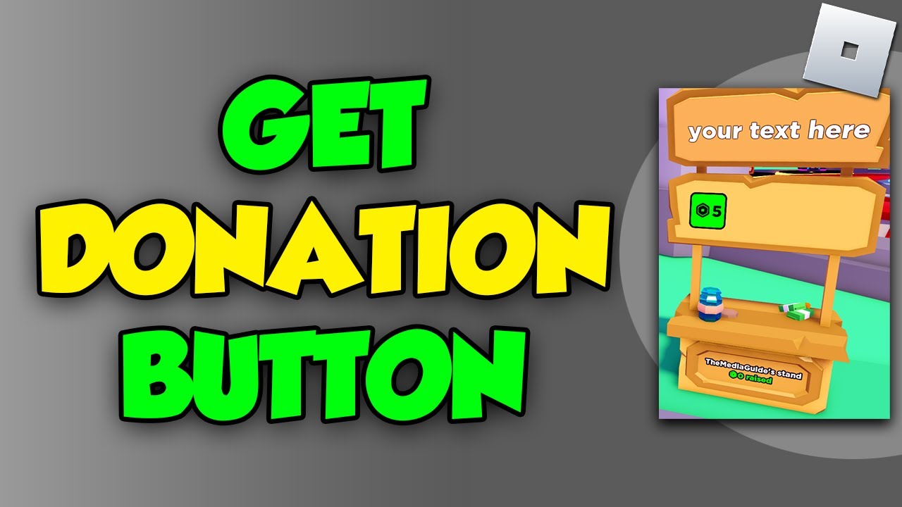 How to get Donation Button PLS Donate Roblox How to get donated on