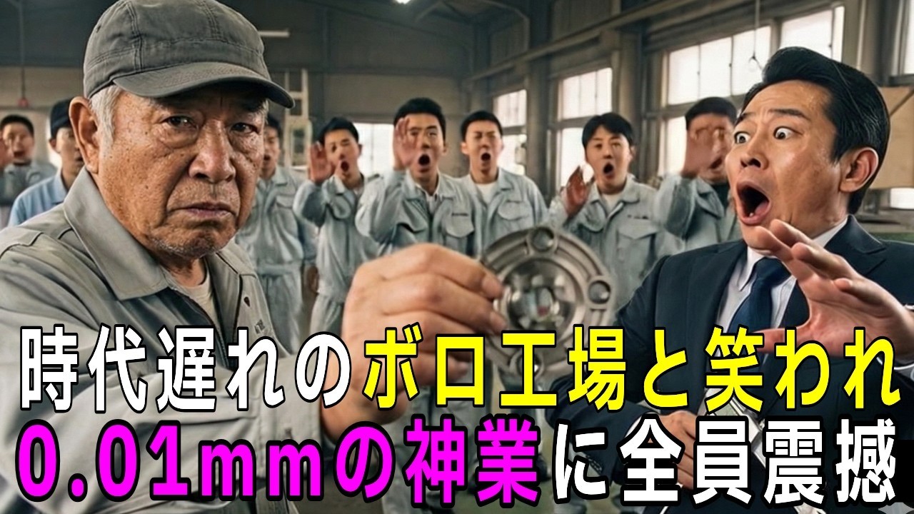 ボロ工場とゴミ扱いされた老職人、大雪の夜に0.01mmの神業を披露し全員が顔面蒼白に【感動する話】【朗読】