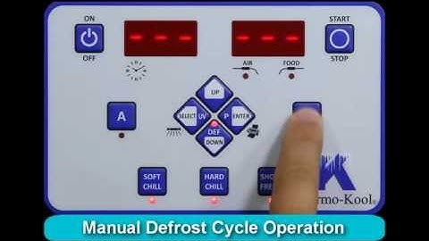 Manual Defrost Operation