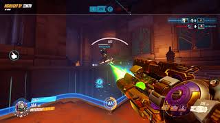 -Overwatch Funny- Orisa orb save enemy Zarya