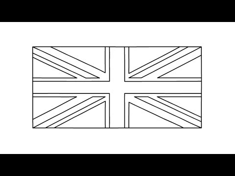England Flag Drawing