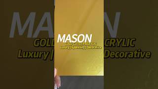 Looking for acrylic sheets with a luxury gold sparkle effect?
