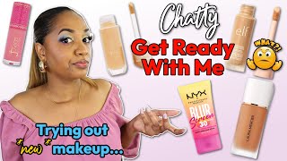 CHATTY Get Ready With Me | Trying Lots of *NEW* Makeup! FLOPS? OR FAVES?!