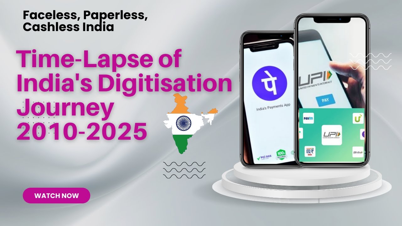 Faceless, Paperless, Cashless India Timelapse of India's