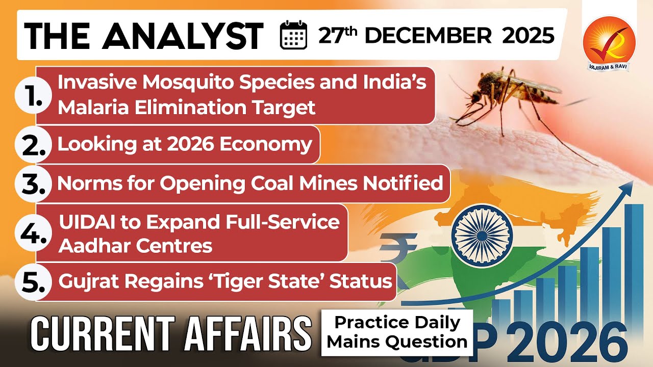 Current Affairs Today 27 DEC 2025 I UPSC Daily Current Affairs I The ...