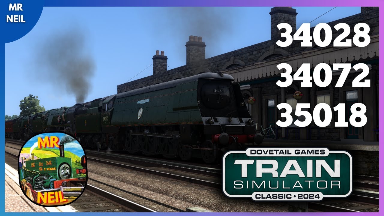 34028 + 34072 + 35018 On The MAINLINE! - Train Simulator Classic 2024 ...