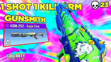 1 SHOT 1 KILL KRM 262 COD MOBILE GUNSMITH | BEST KRM LOADOUT CODM | KRM 262 BEST LOADOUT COD MOBILE