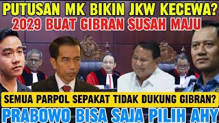 NASIB GIBRAN, PUTUSAN MK BUAT PARPOL DI KIM PLUS TINGGALKAN GIBRAN DI 2029. PRABOWO PILIH YANG LAIN