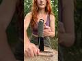 Nora's survival skills will shock you 🔪 #camping #survival #bushcraft #outdoors #lifehacks