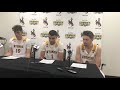 Wyoming men's basketball players -- Denver postgame