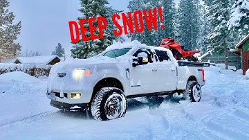 SNOWMOBILING IN DEEP SNOW!!