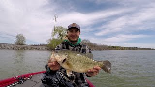 Destroying Fat Pre Spawn Bass on Cayuga Lake (Part 1)