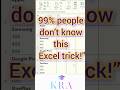Excel Tip Day 1/100 : This trick will save your HOURS ⚡🔥 #excel #exceltips #exceltricks #shorts