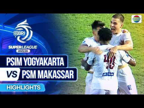 Liga 1: PSIM Yogyakarta vs PSM Makassar