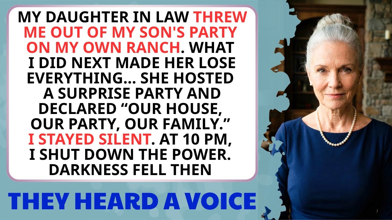 My Daughter-In-Law Threw Me Out Of My Son’s Party On My Own Ranch. What I Did Next Ruined Her...