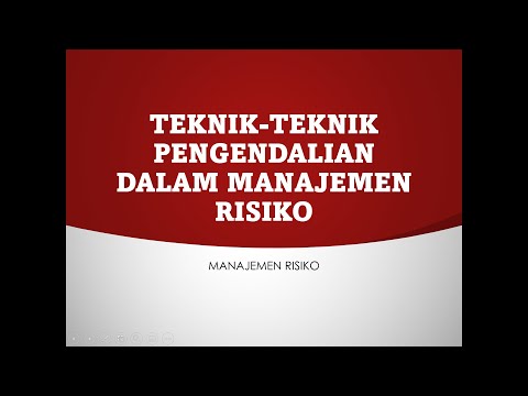 Teknik-teknik Manajemen Risiko