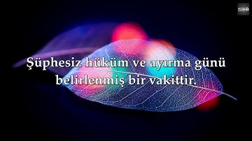 Nebe Amme Sûresi Mealli Abdullah ALTUN عبد الله التون  سورة النبأ