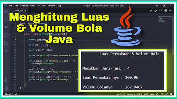 Menghitung Luas Permukaan dan Volume Bola | Pemrograman Java