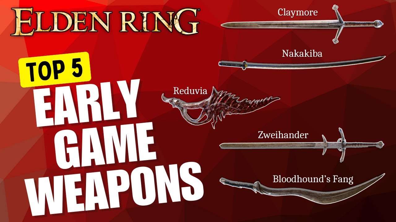 Best Early Game Weapons in Elden Ring | Top 5 Ranked - YouTube