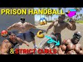 BIG BOY CHALLENGES KALI MUSCLE TO A GAME OF PRISON HAND BALL AND STRICT CURLS - WHO WINS???