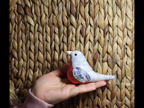 Как из ткани сшить птицу