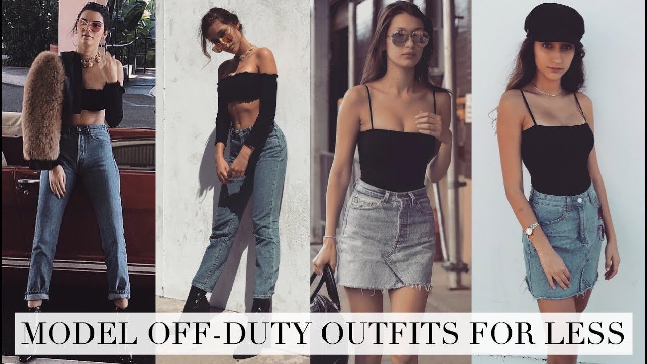 Get The Look Models Off Duty For Less Kendall Jenner Bella Hadid Kaia Gerber Youtube