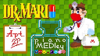 Dr. MARIO series old-timey piano cover MEDley | arrangement & recording + pixel art by Apt. 2P