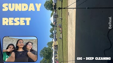 SUNDAY RESET VLOG | gig, productive, deep cleaning, prep for the week