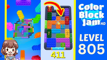Color Block Jam Level 411 (805) Solution Walkthrough