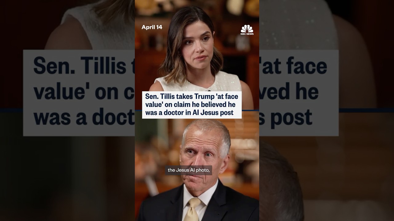 Sen. Tillis takes Trump ‘at face value’ on claim he believed he was a doctor in AI Jesus post