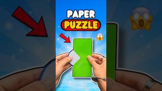 Impossible Paper Puzzle Trick🧩😱 Only 1% can solve this #shorts #diy #puzzle #craft #origami #tricks