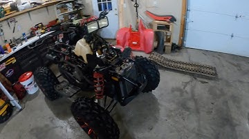 Fixing up a 2001 Polaris Scrambler 500 Part 11 - Getting The Plastics Prepped For Paint