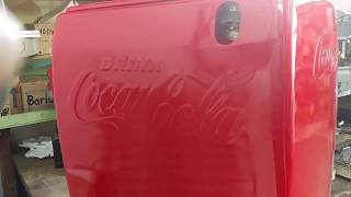 Refrigerating a reproduction soft drink fridge