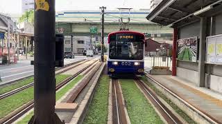 阪堺電車モ601形愛車604編成の阿倍野から天王寺駅前までの後面展望と愛車602編成あびこ道行き到着シーンまで