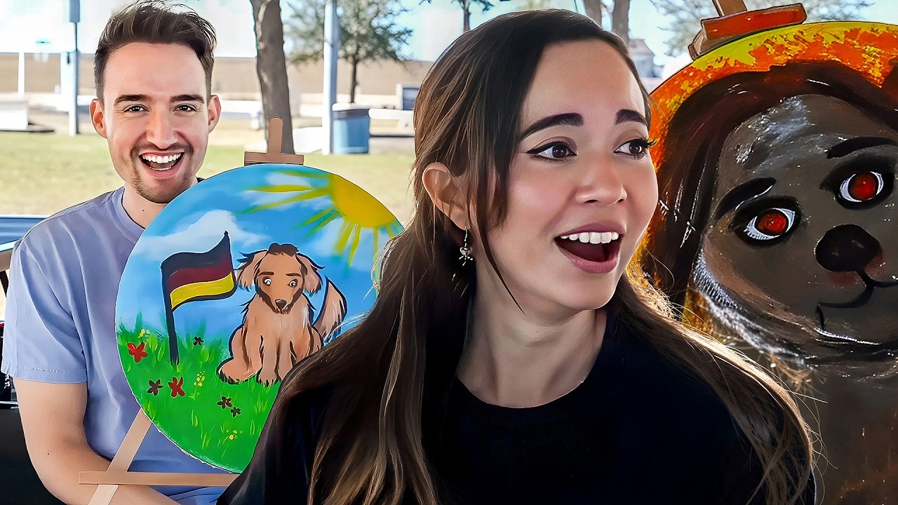 Painting Each Other as Our Spirit Animals... ft. @mayahiga