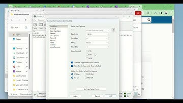 Installation of CoolTerm software for acquisition of text data.