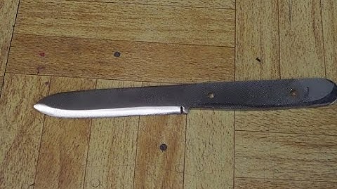 Grinding and drilling a new file knife! (5/5/2016)