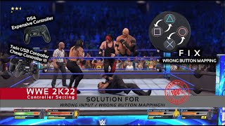 WWE 2K22 - New Controller Fix 2022 (DS4 Windows, xOutput, x360ce, Steam Controller) Button Mapping ! screenshot 2