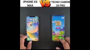 IPHONE XS MAX VS TECNO CAMON 20 PRO #speedtest #ytshorts #shorts