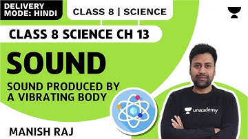 Sound | Sound Produced by a Vibrating Body | Class 8 Science Chapter 13 | Manish Raj | Uncademy