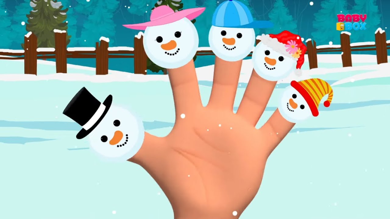 Snowmen Finger Family | Christmas Songs For Kids | Christmas Carols ...