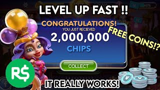 POP SLOTS! FREE CHIPS AND HOW TO LEVEL UP FAST! 2020