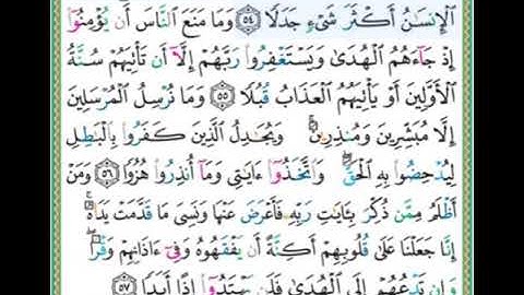 #سورة الكهف للصغار #الآيات#٥٤-٥٧#تلاوة الشيخ أيمن سويد #قليل دائم خير