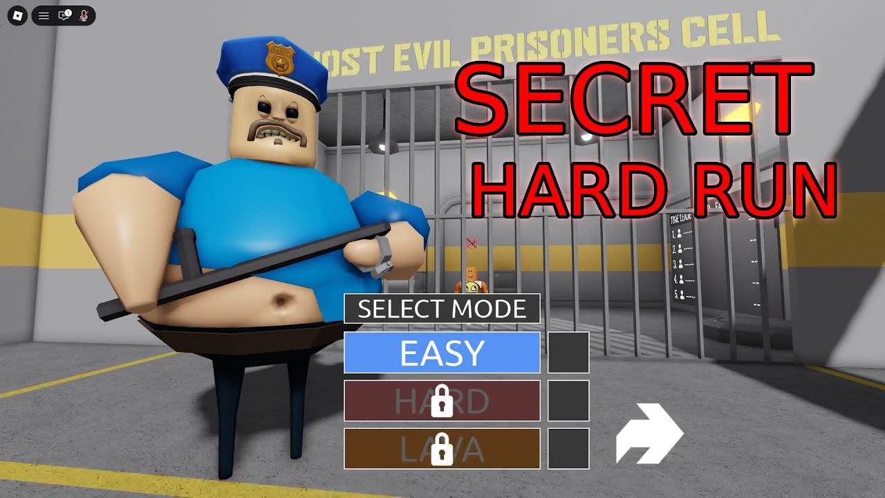 ROBLOX BARRY PRISION - SCARY SECRET DOUBLE BARRY RUN !  Trolling SCARY Walkthrough 