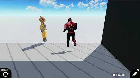 Iron Man walking animation WIP Game Builder Garage