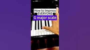G major scale - easy piano tutorial
