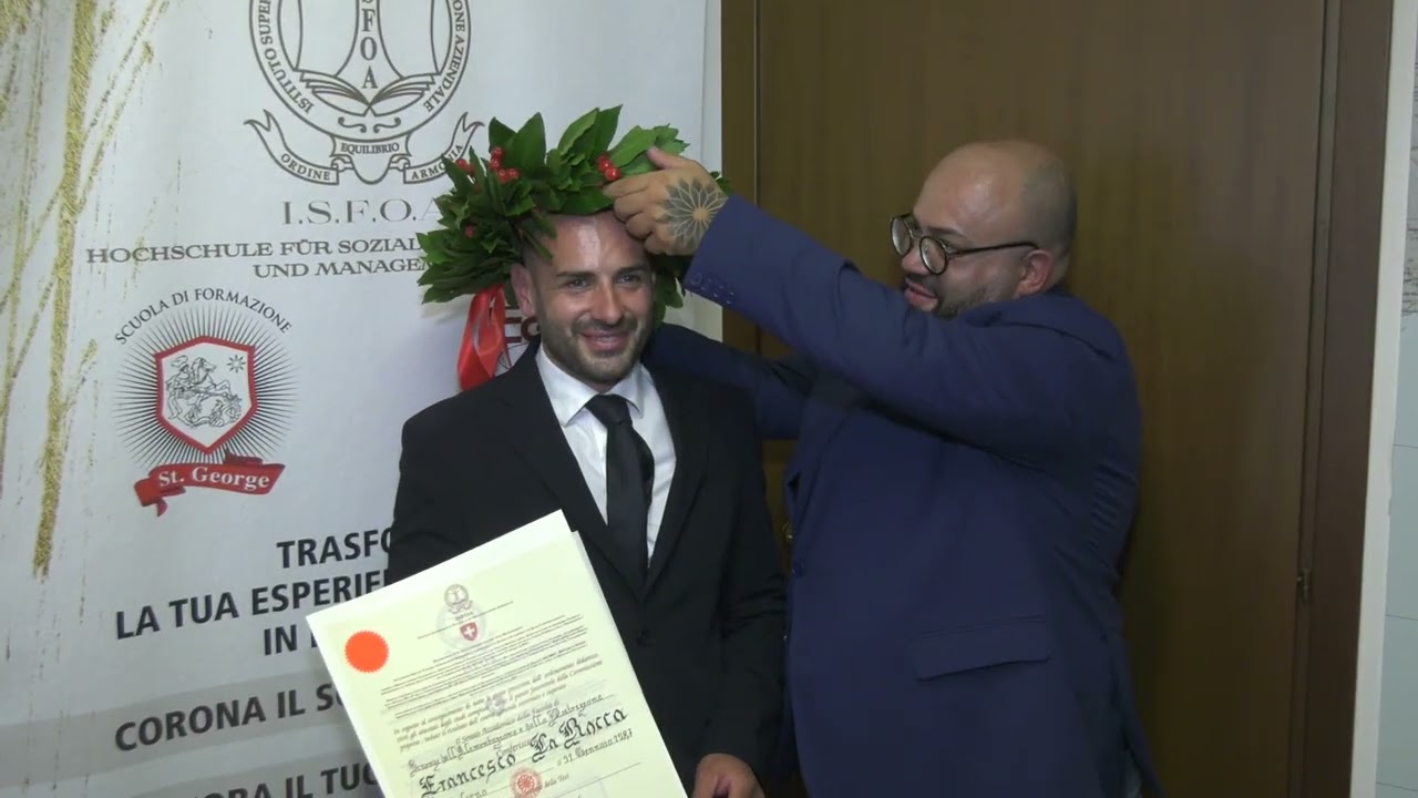 ISFOA : DISCUSSIONE TESI E CERIMONIA CONFERIMENTO DIPLOMI DI LAUREA DIREZIONE SENATO ACCADEMICO